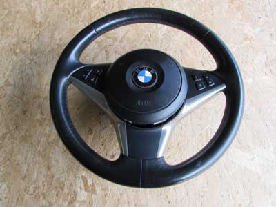 BMW Sport Steering Wheel w/ Airbag 32346774458 525i 525xi 528i 528xi 530i 535i 550i 650i E60 E63